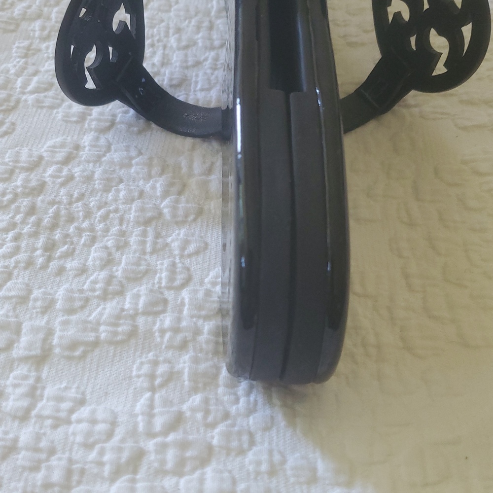 TORY BURCH SHINY BLACK  MILLER SOFT SANDALS /SZ: 10 - Picture 11 of 14